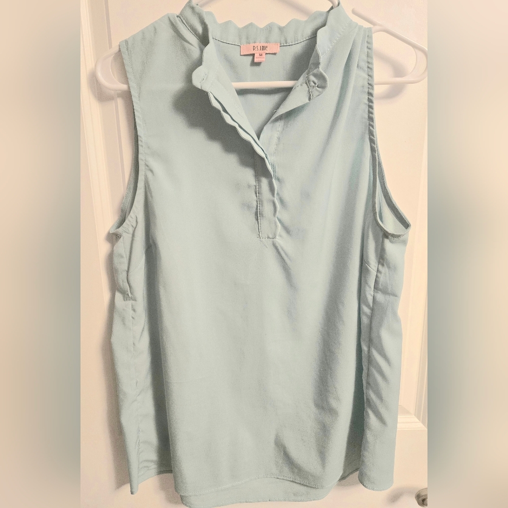 Mint sleeveless top